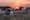 4x4 vehicle on a safari at sunset in Africa